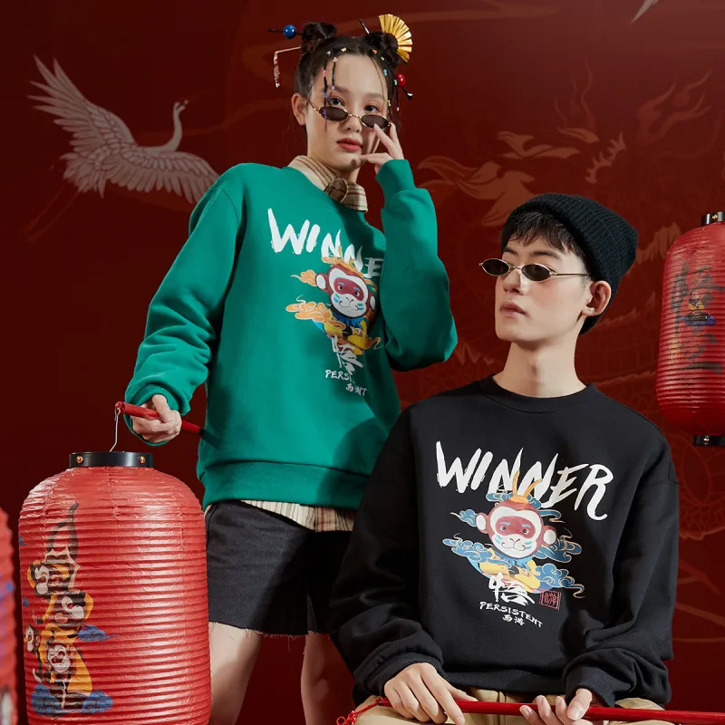 Tonlion Sweatshirts Unisex Create Green-2