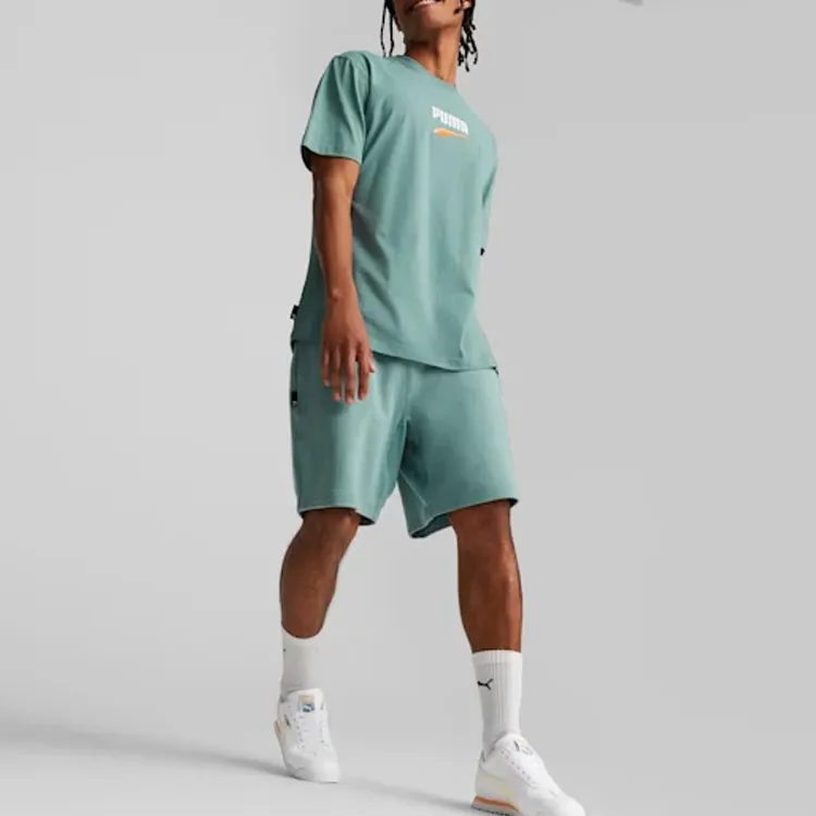 PUMA SS23 Downtown Casual Shorts Men Light Green-3
