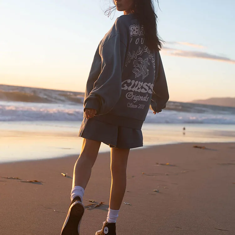 88rising X GUESS Sweatshirts Unisex Dark Blue-3