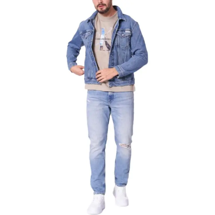 CALVIN KLEIN Denim Jacket Men's Blue-1
