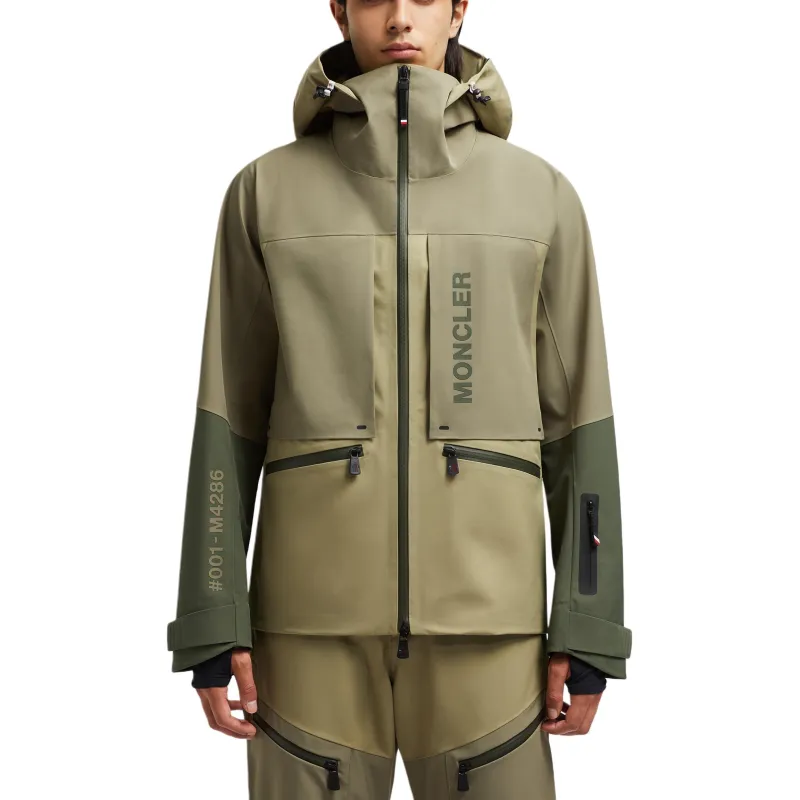 Moncler Grenoble Logo Printed Hooded Jacket-3