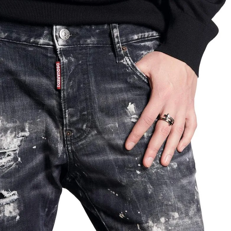 DSQUARED 2 Super Twinky Distressed Skinny Jeans-4