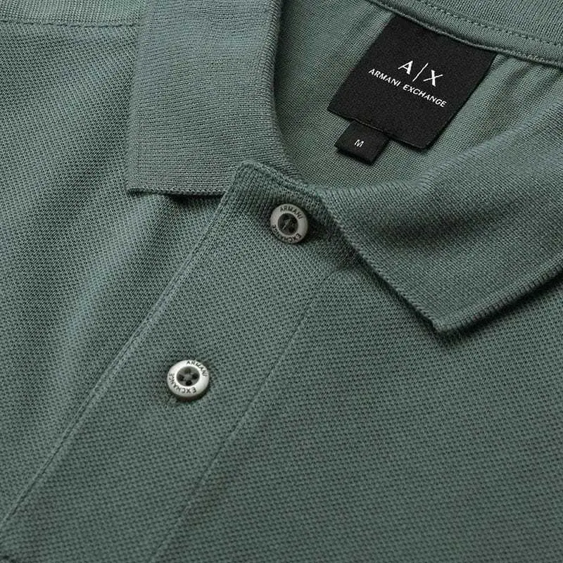 ARMANI EXCHANGEAE FW24 Polo Shirt Men's Gray Green-5