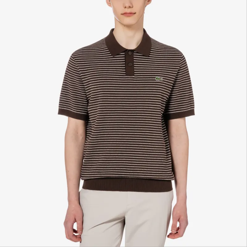 LACOSTE Polo Shirts Men Brown-1