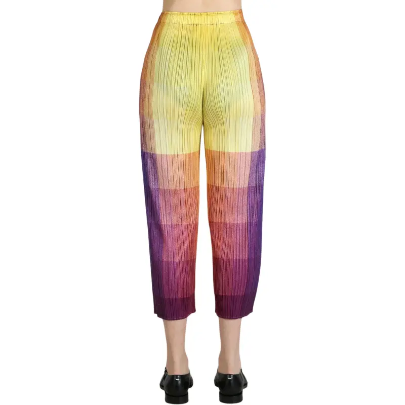 PLEATS PLEASE ISSEY MIYAKE Casual Pants Women's Yellow-2