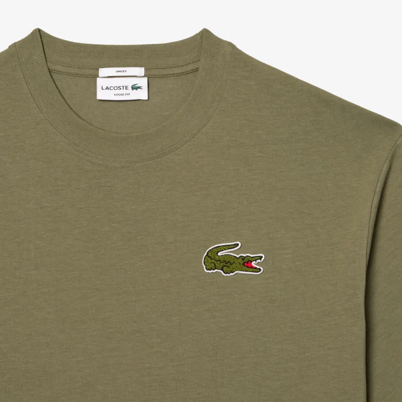LACOSTE Logo appliqué T shirt-4