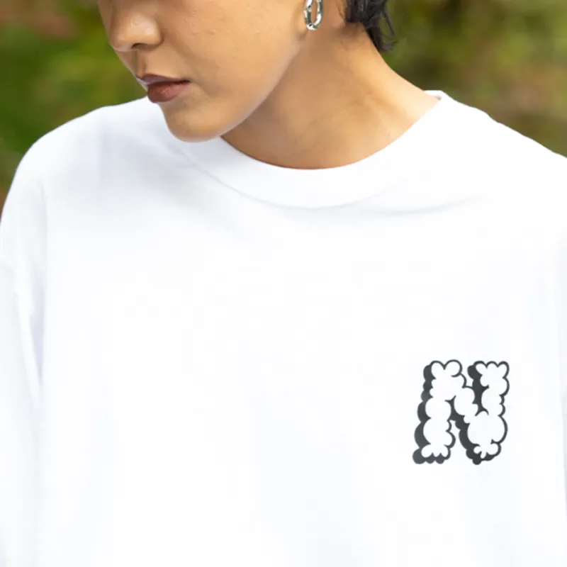 New Era Long Sleeved T Shirt Unisex White-4
