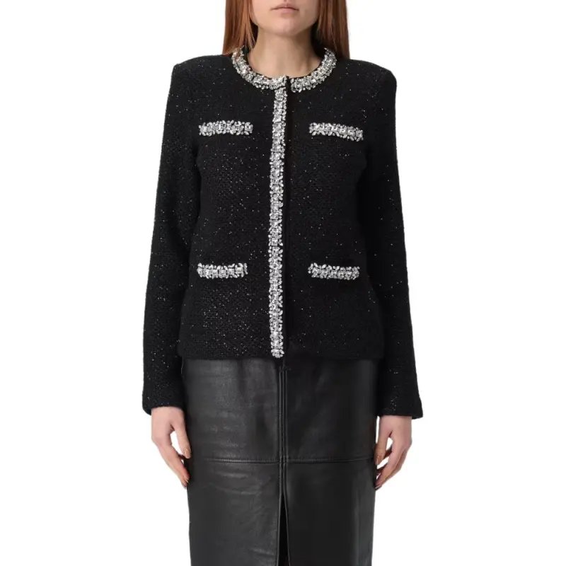 Self portrait Sequin Knitted Cardigan-2