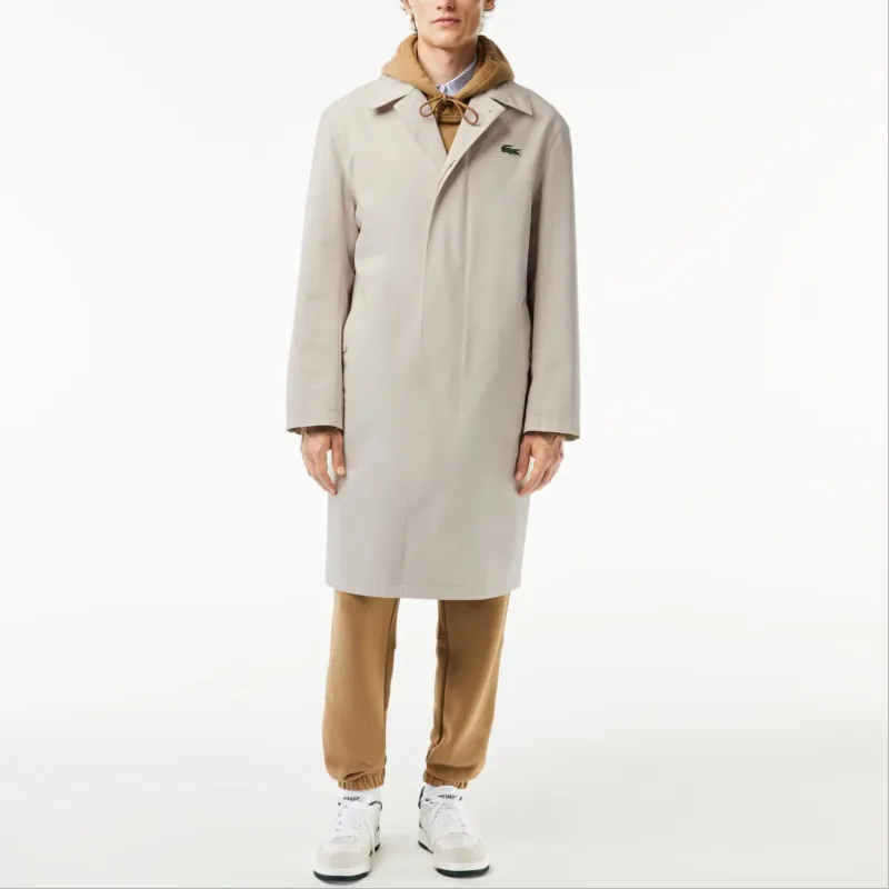 LACOSTE Trench Coats Men Gray-1