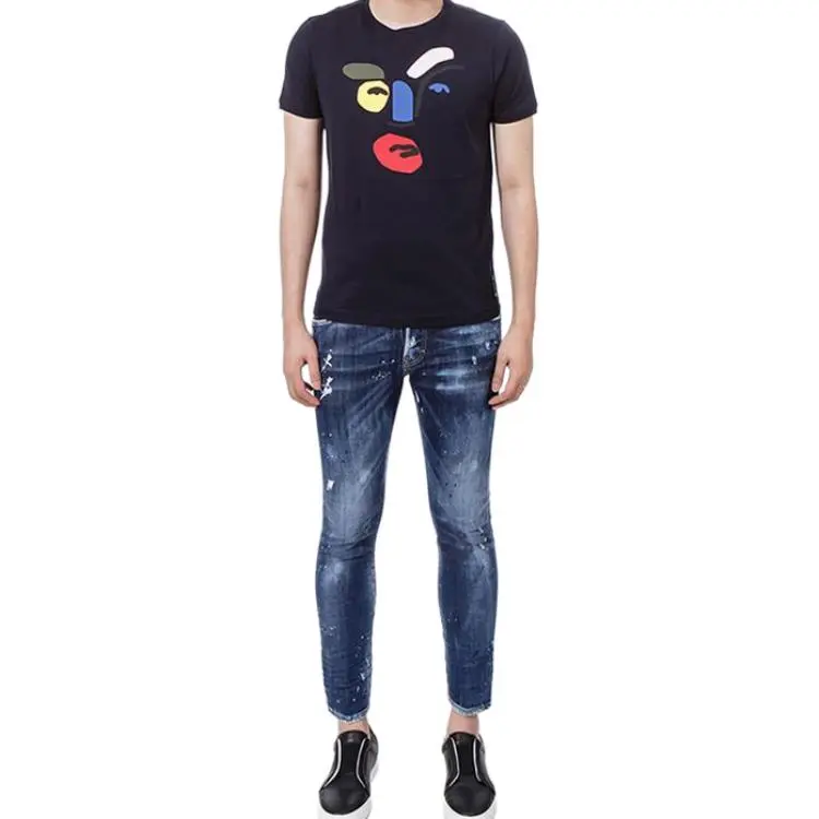 FENDI T Shirts Men Black-2