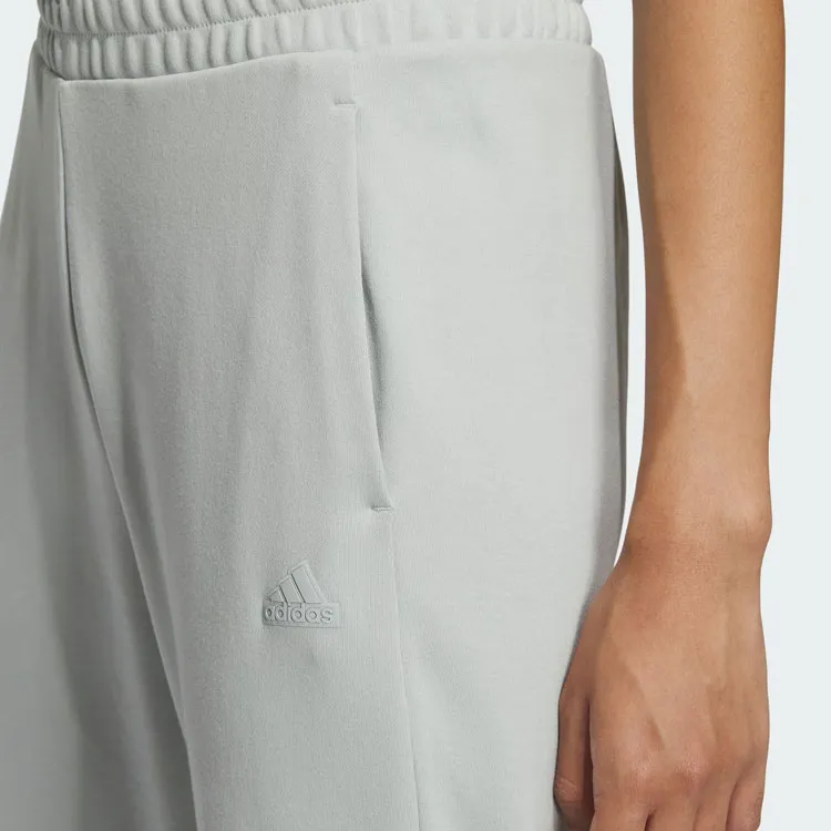 Adidas CITY ESCAPE Knitted Sweatpants Women's Silver Gray-4