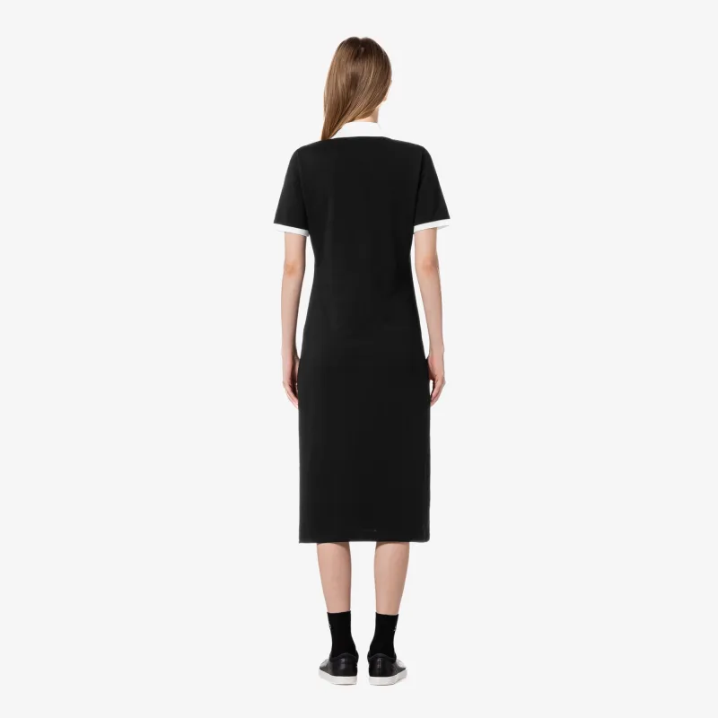 LACOSTE Short Sleeved Dress Women's Black-2