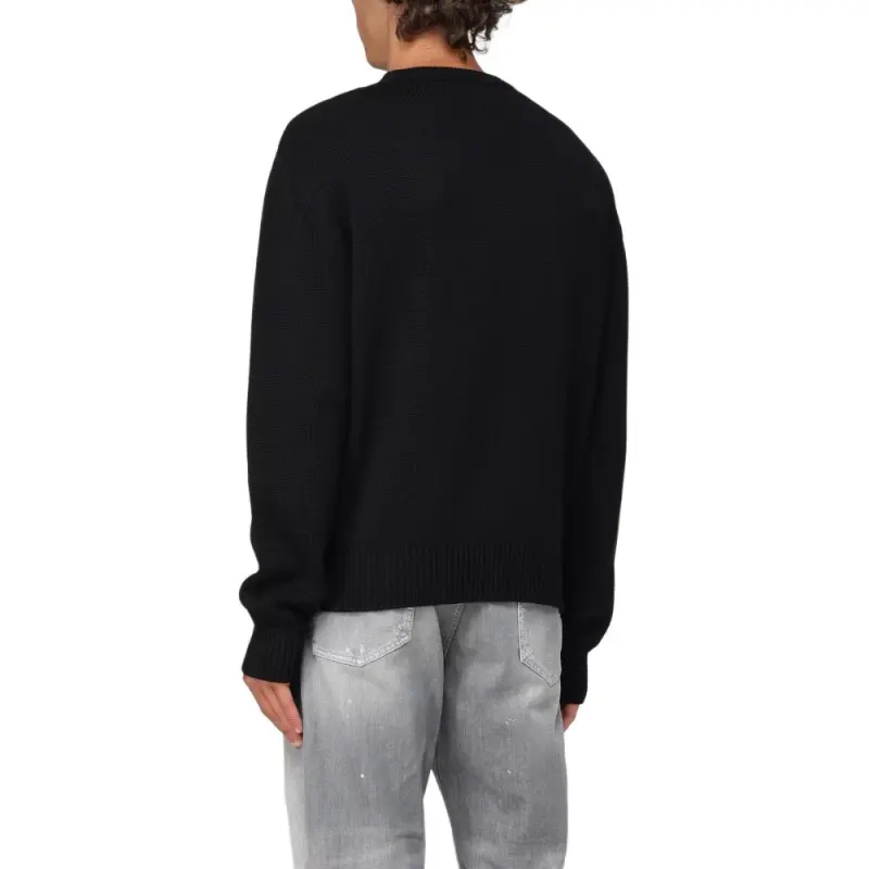 DSQUARED 2 Logo Intarsia Crewneck Jumper-3