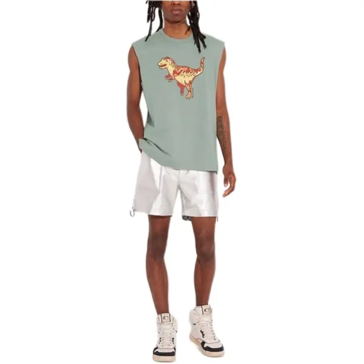 COACH T-Shirts Men Army Green-1