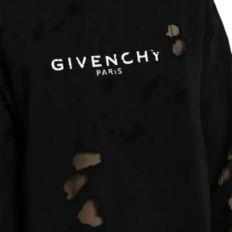 Givenchy Distressed Logo print Sweatshirt-4