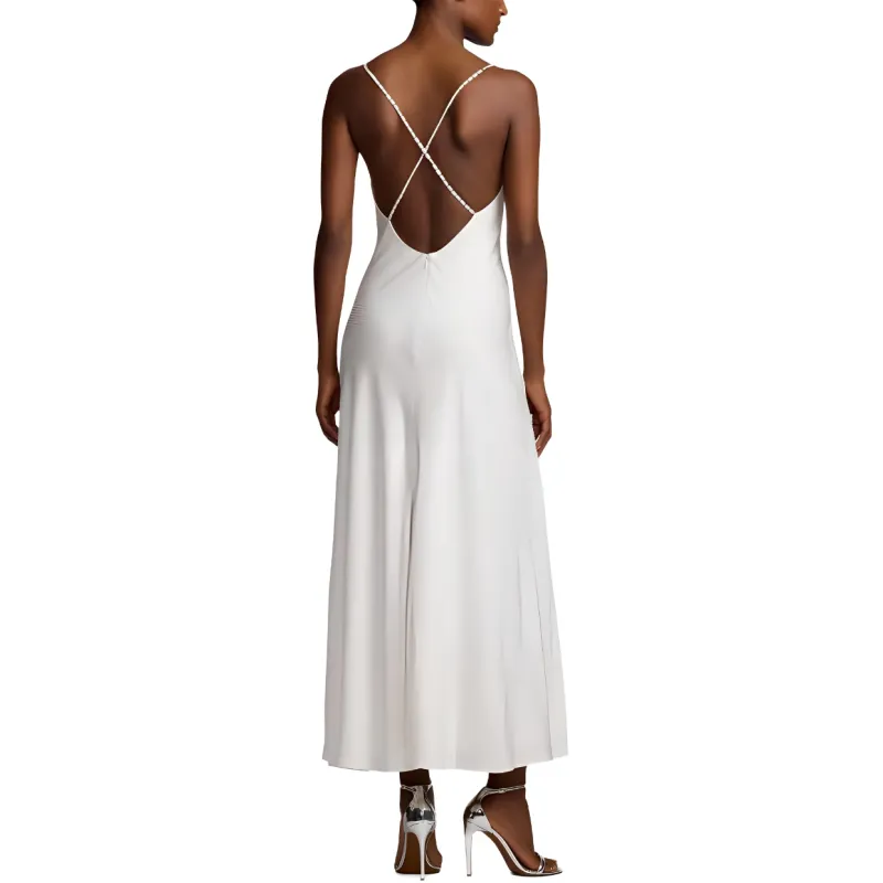 Ralph Lauren Collection Herringbone Pattern A Line Midi Dress-3