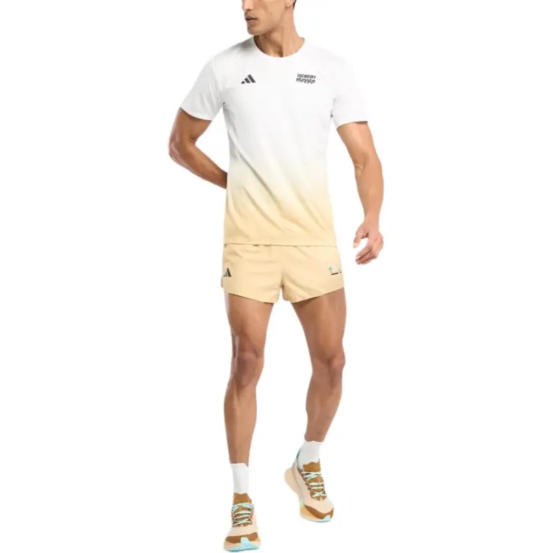 Adidas RunnerAdizero T-Shirt Men's White/Yellow-1