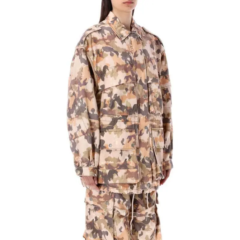 ISABEL MARANT Elize Camouflage print Cotton Jacket-2