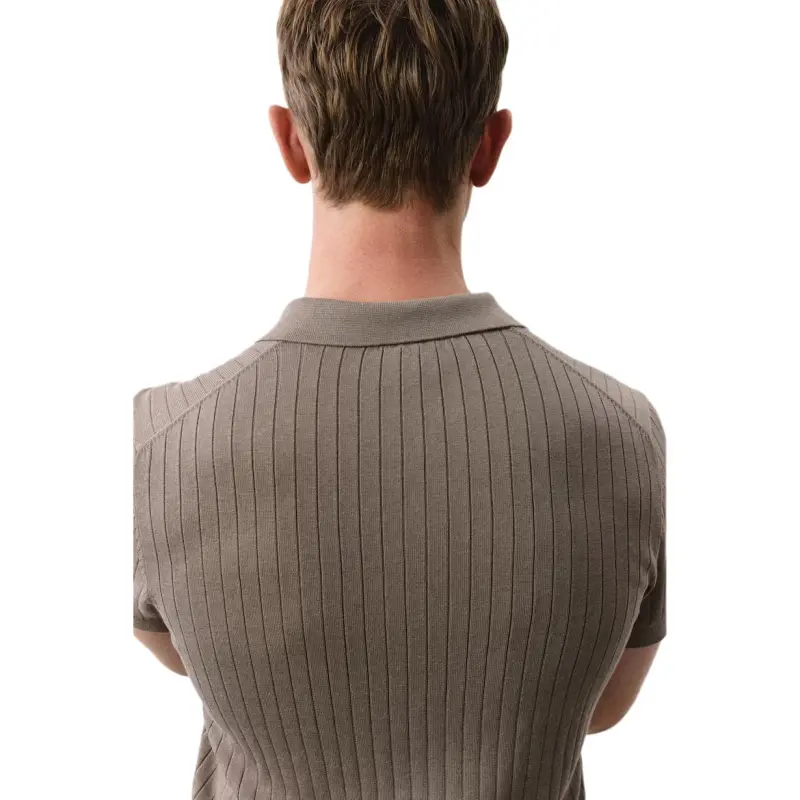 H&M Polo Shirt Men's Dark Beige-1