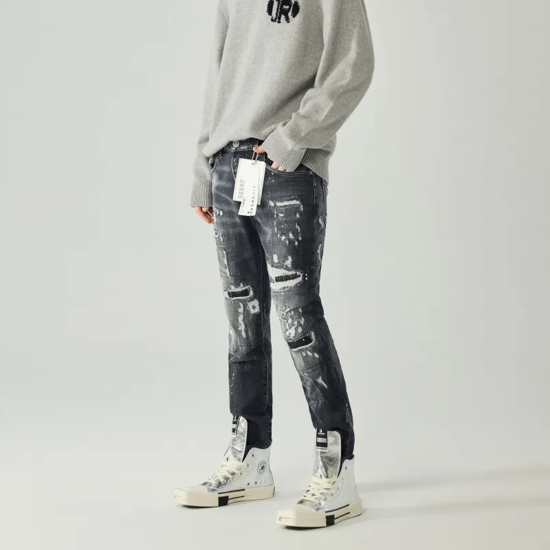 JOHN RICHMOND FW24 Jeans Men's Black Gray-4