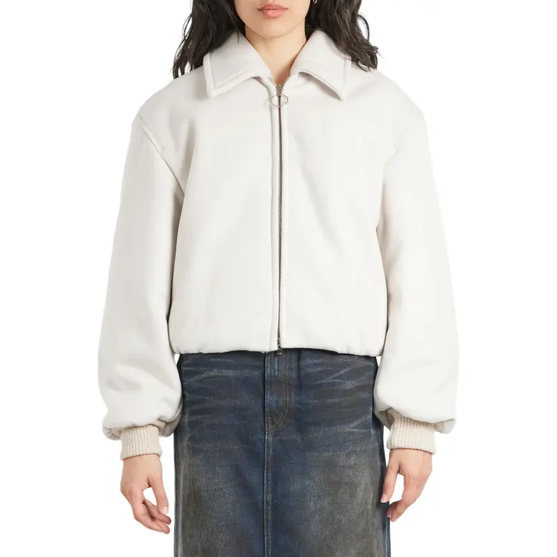 Acne Studios Zip Up Long Sleeved Bomber Jacket-3