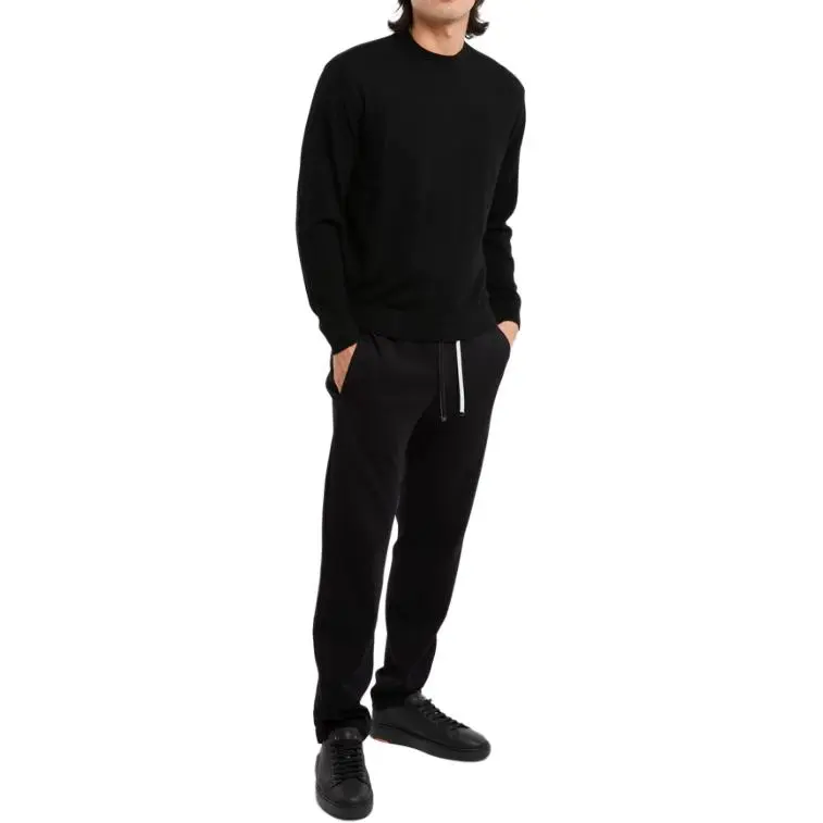 EMPORIO ARMANI Micro Textured Weave Mock Neck Jumper-2