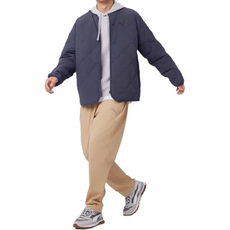 PUMA LIGHTWEIGHT PADDED Jackets Coats Men's Galaxy Gray-4