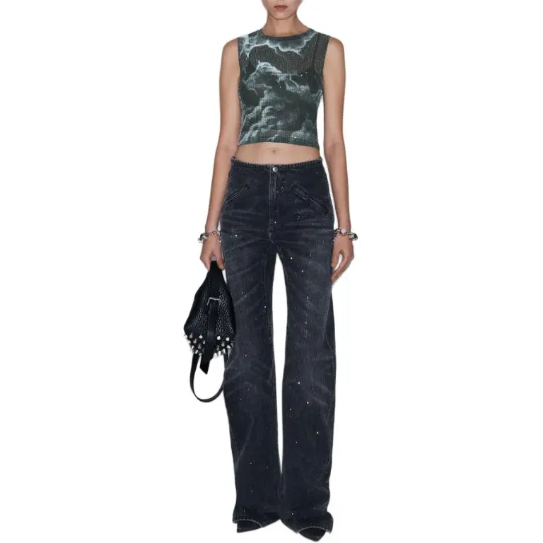 Alexander Wang Sheer Crop Top-4