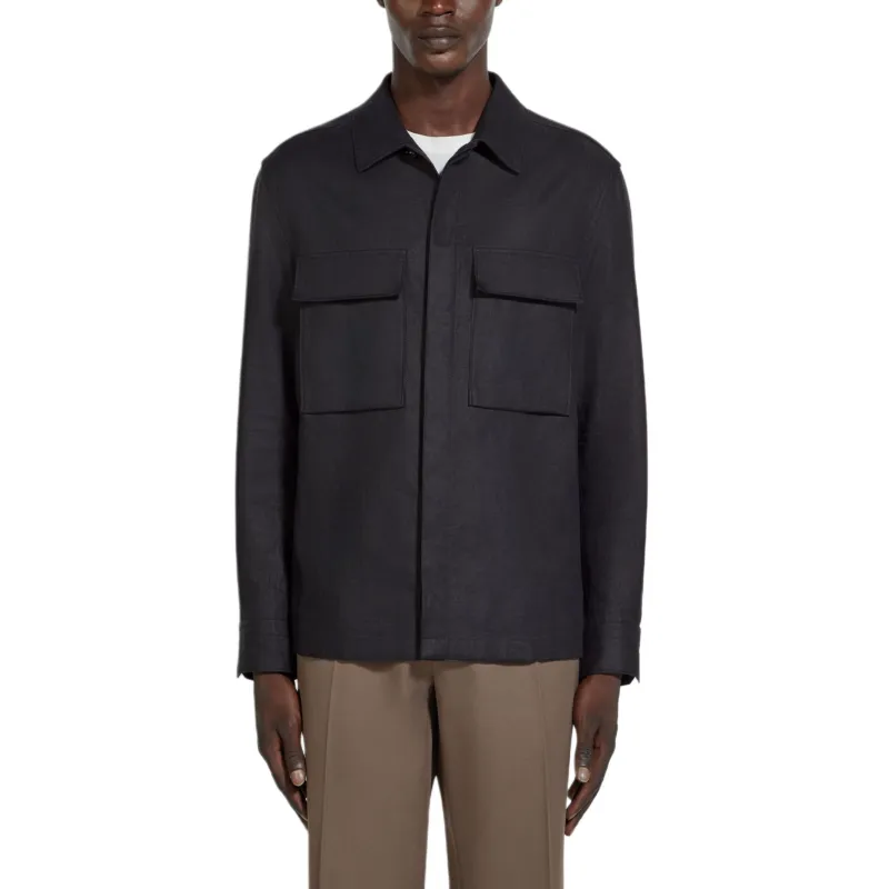 Ermenegildo Zegna Oasi Lino Overshirt-1