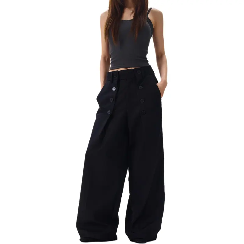 VINMUK Suit Trouser Unisex Black-3