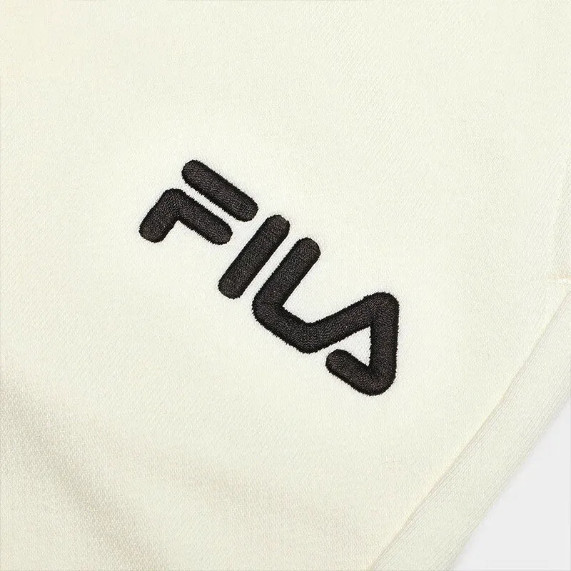 FILA Knitted Sweatpants Women's Milk Salt White-4