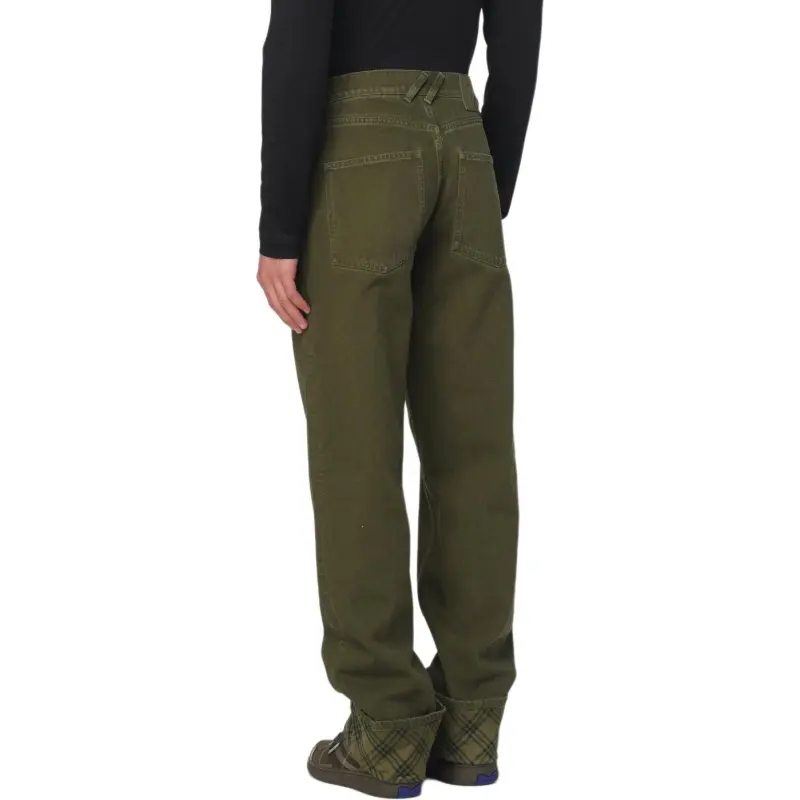 Burberry Tapered Leg Turn Up Hem Jeans-4