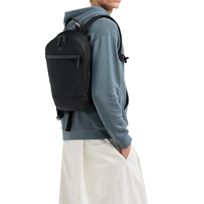 EMPORIO ARMANI Polyamide Backpack Regular Unisex Black-5