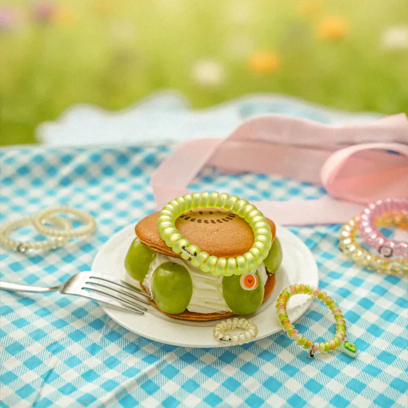 TELETIES ABS Resin Hair Tie Women's-5