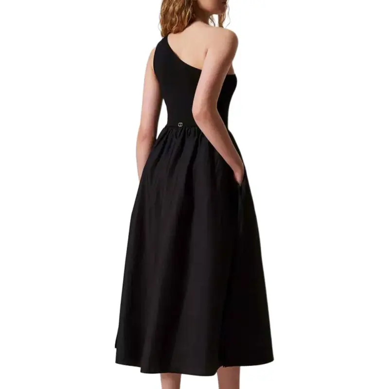 Twinset One shoulder Midi Dress-3