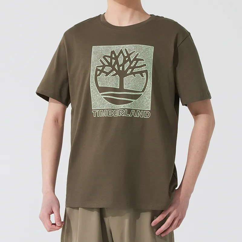 Timberland SS25 T Shirt Men's Light Brown-1