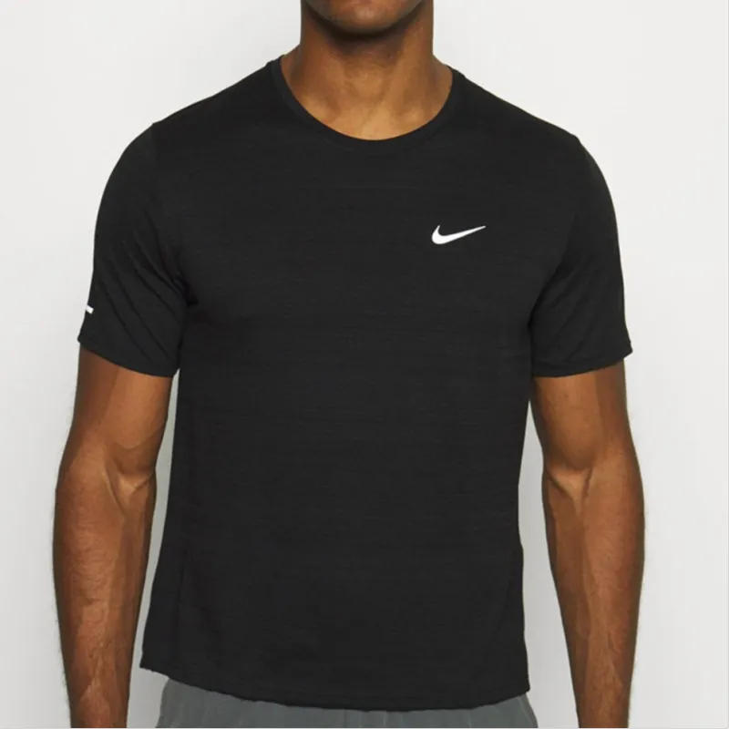Nike DRI FIT MILER T Shirt Men's 2 Pack Black-4