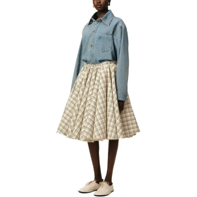 AMIPARIS Checkered Skirt-1