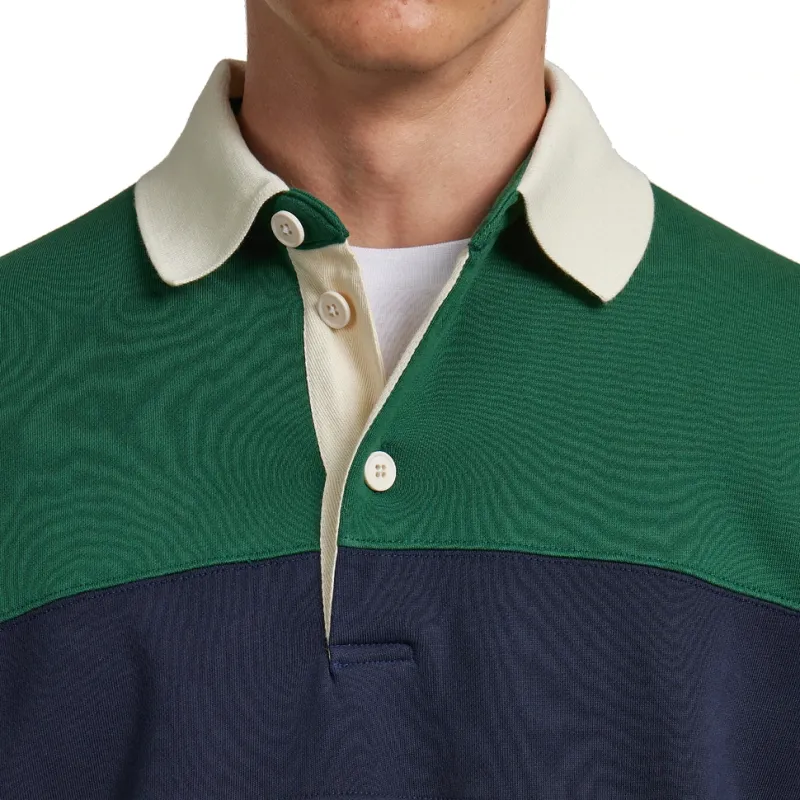 AUTRY Striped Jersey Polo Shirt-3