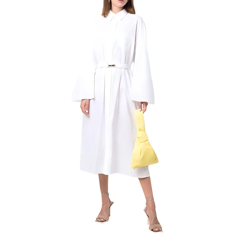 FENDI Long-Sleeved Dresses Women's White-1