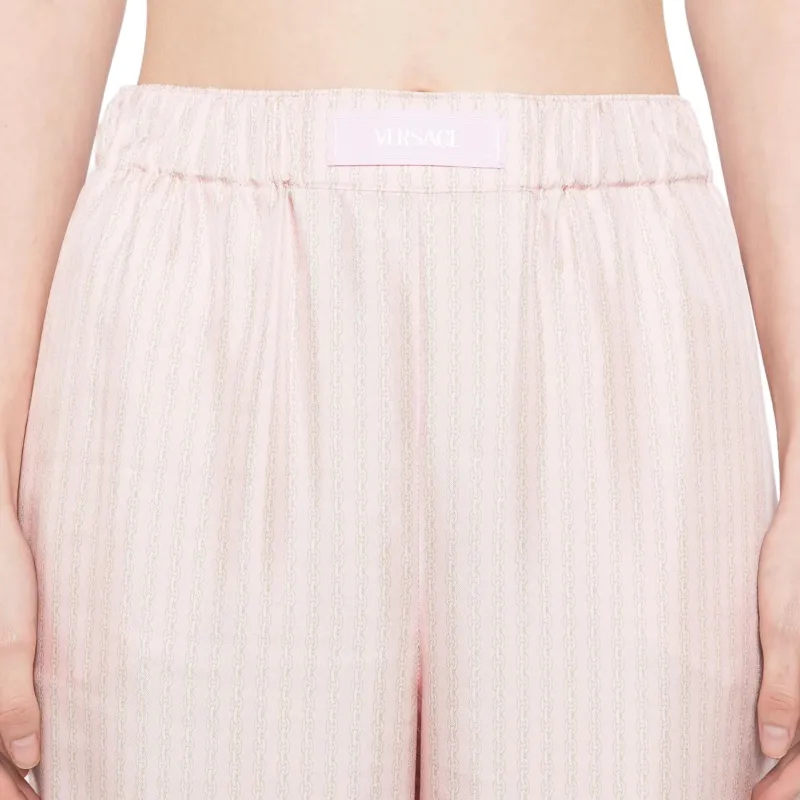 VERSACE Silk Trousers-4