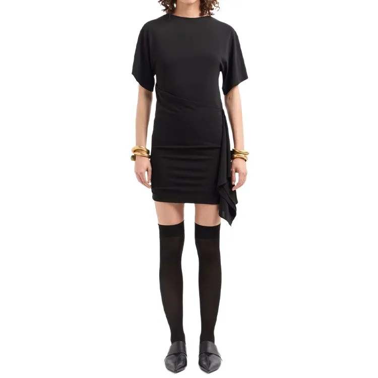 EMPORIO ARMANI Dawn To Dusk Stretch jersey Dress With Flounce-1