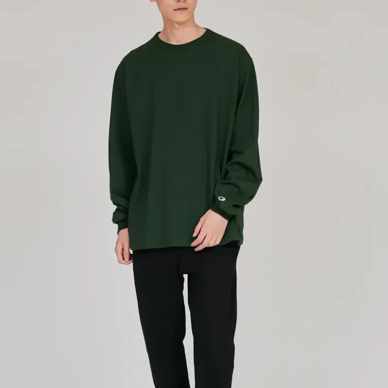 Champion T Shirts Men Green-2