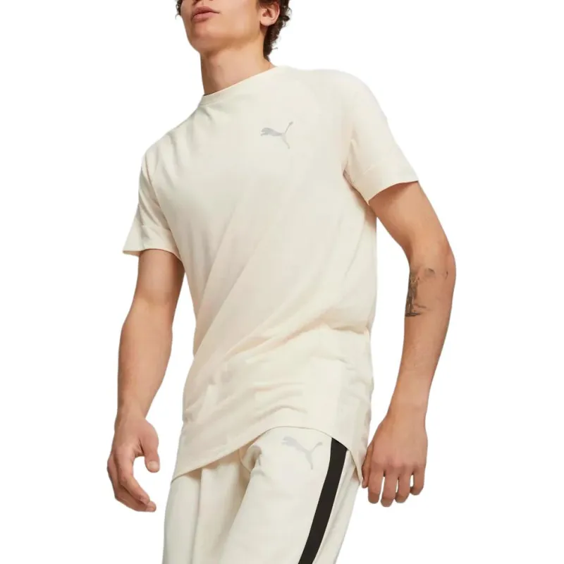 PUMA T Shirts Men Beige-2