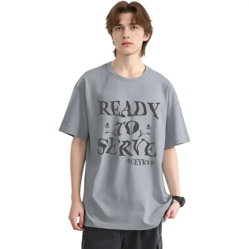 YK&YB T Shirts Unisex Gray-4