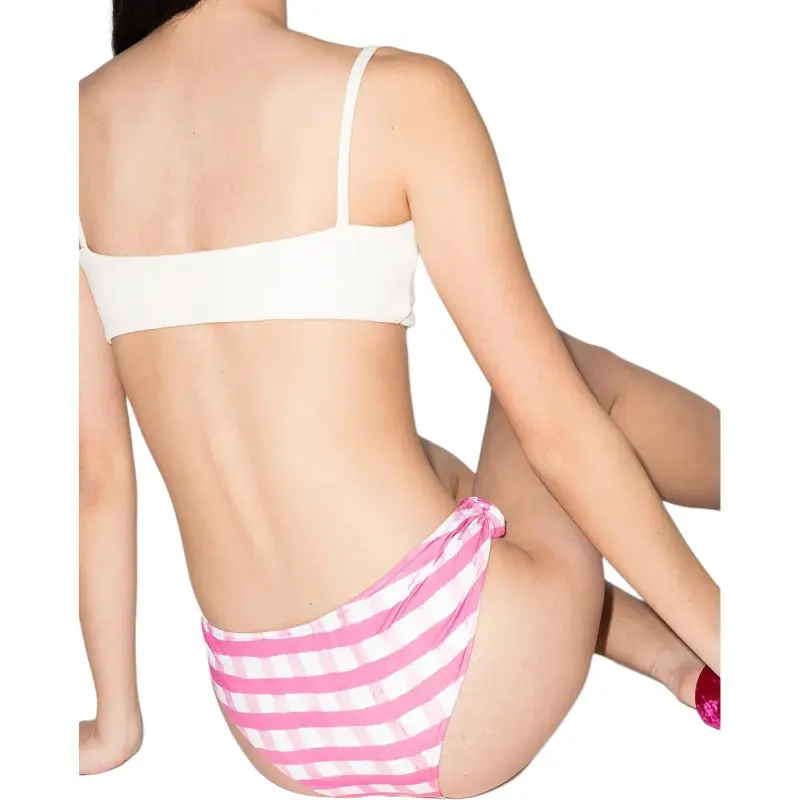 Jacquemus Le Maillot Vichy 'Light Pink Checks'-2