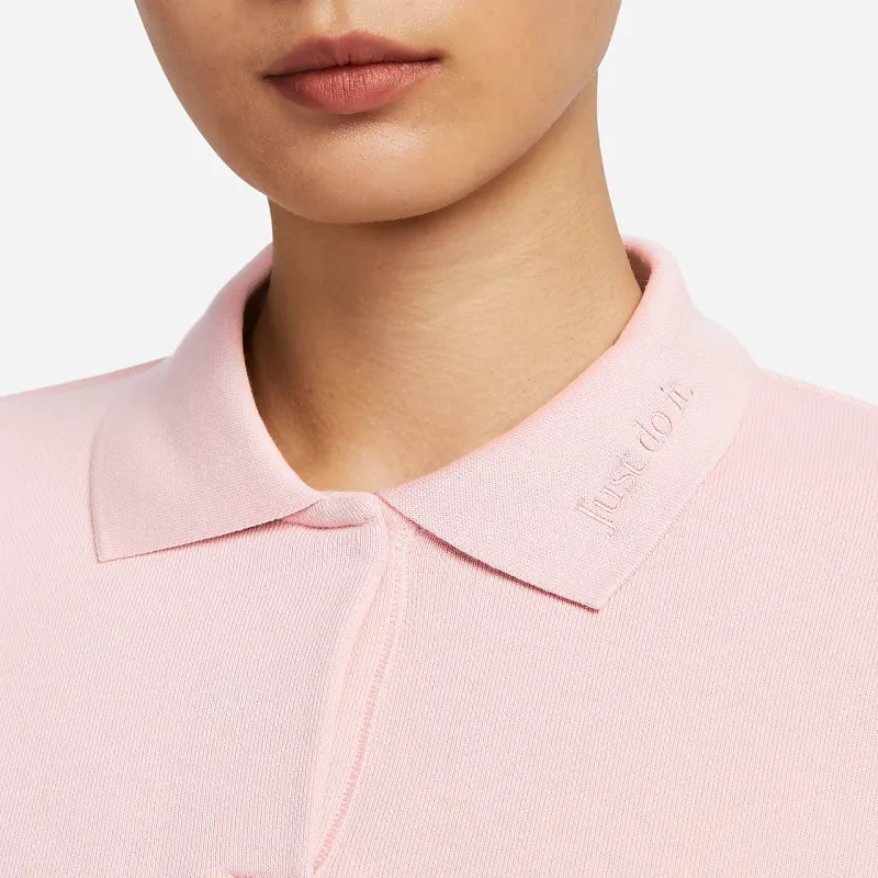 Nike Polo Shirts Women's Oxford Pink-3
