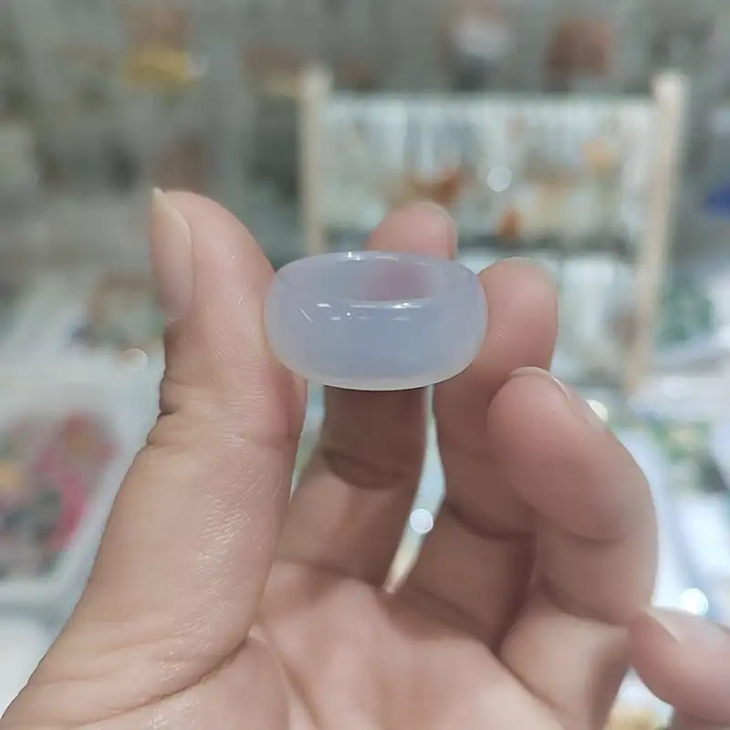Gifts Chalcedony Jade Rings Unisex-6