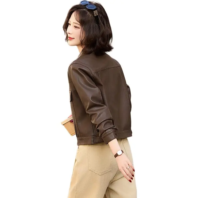 Yi Mengyuan Leather Jacket Women's-2