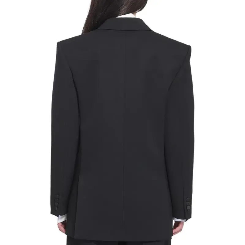 SAINT LAURENT Business Suit Coat Men's Black-3